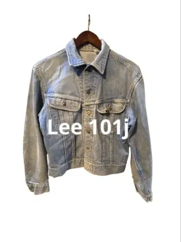레어 70s-80s 리 101j 데님 자켓 유니온 티켓 고양이 눈