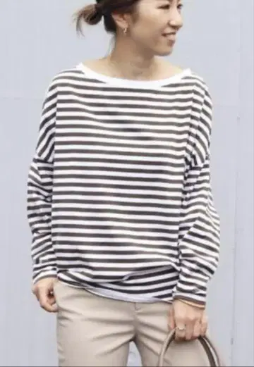 Plage [ R'IAM ] FEMININE 보더T셔츠