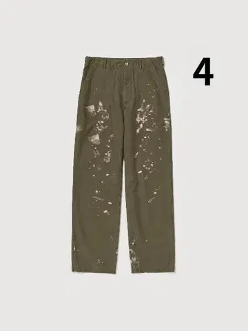 WASHED BAGGY SATIN BLEACHED BAKER PANTS