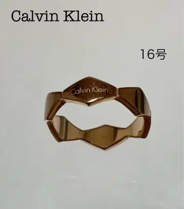 캘빈 클라인 골드링 기하학 디자인 16호