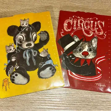 보리스 잡화점 수첩용 책받침 2종 세트 CIRCUS 히구치 유코 새상품