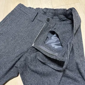 다크 그레이 슬랙스 이지 팬츠 울 혼방