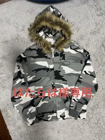 afb 퍼 후드티/그레이