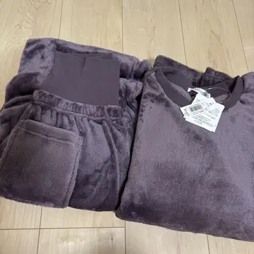 에메필 따뜻한 플리스 x 복대 포함 상하의 세트