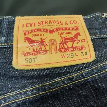 LEVI'S 501 스트레이트 데님 W29 L34