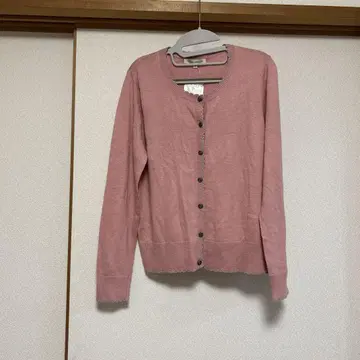 택 포함 새상품 로라 애슐리 LAURA ASHLEY 핑크 가디건 M