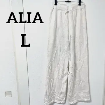 새상품급 ALIA [ L ] 캐주얼 팬츠 16P 화이트 루즈핏