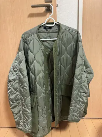BEAMS HEART 퀼팅 자켓 M 사이즈 올리브
