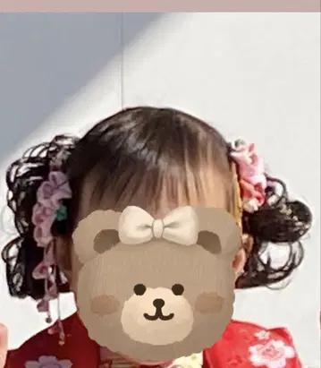 일본 의류 머리 장식과 컬 가발 세트
