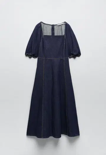 ZARA 데님 원피스 다크 인디고 블루 품번 6929/881