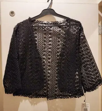 야마다야 Ample 크로셰 니트 노카라 숏 볼레로 새상품 13000엔