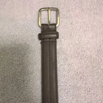 브라운 더블 버클 벨트