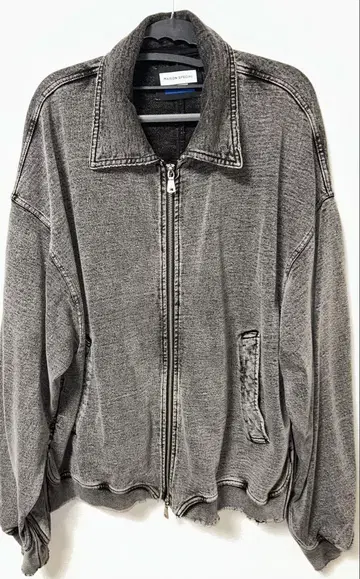 Chemical Over-Dye Sweat Zip Up Blouson