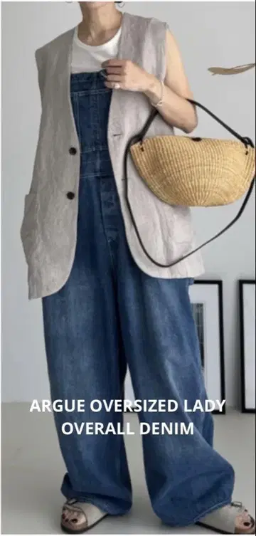 ARGUE OVERSIZED LADY OVERALL DENIM
