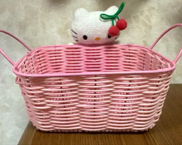 헬로키티 초레어 봉제 인형 바스켓 체리키티 당시 물품