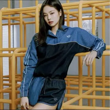 adidas originals 데님 후드티 BLACKPINK 제니 착용