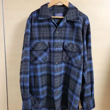 PENDLETON 플란넬 셔츠 블루 70s 80s