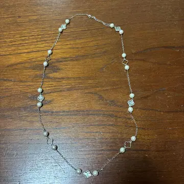 코튼 펄 목걸이