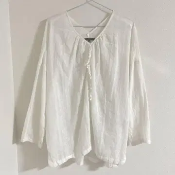 일본제 pas de calais 파드칼레 거즈 자수 블라우스
