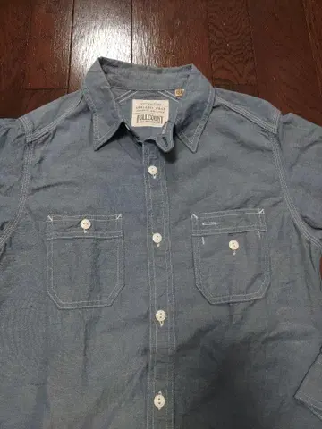 FULL COUNT 샴브레이 셔츠 긴팔 셔츠 38 새상품급