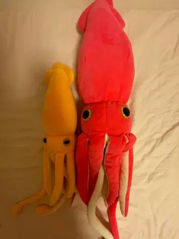 대왕오징어 봉제 인형 2체 세트