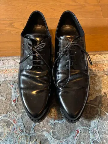 블랙 가죽 포멀 슈즈