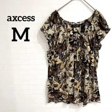 axcess [ M ] 꽃무늬 슬리브리스 셔츠