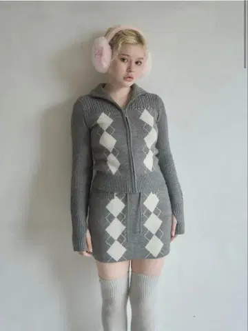 Argyle knit set up andmary