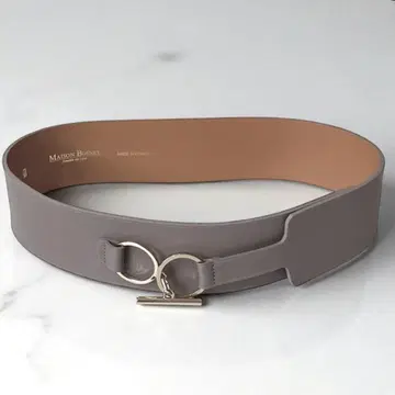 MAISON BOINET 메종 보아네 와이드 벨트 굵은 벨트 그레이지