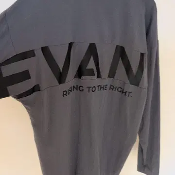 EVANE 에반 야마사와 오버 사이즈 코튼 스트레치 롱 슬리브 XL