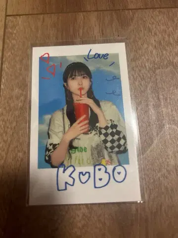 노기자카46 쿠보 시오리 노기 카페 폴라로이드풍 스티커