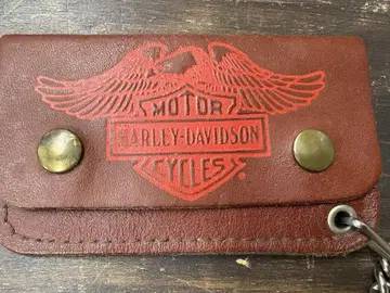 [ 레어템 ] Harley-Davidson 체인 포함 지갑 카드 케이스
