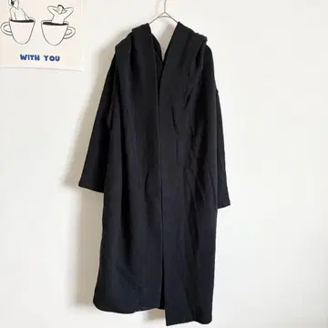 프레임워크 롱 코트 후드 부착 맨투맨 원단 깔끔 캐주얼
