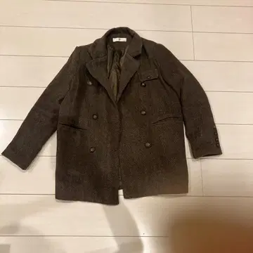 브라운 더블 브레스트 자켓