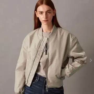 캘빈클라인 봄버 자켓 그레이