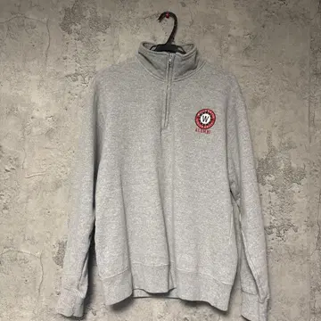 Champion 그레이 하프 지퍼 트레이닝복