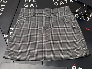 여성용 골프 스커트 체크 무늬