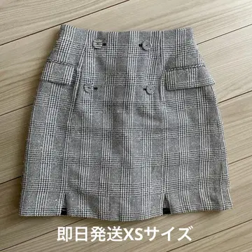 새상품 리랜드트루 자켓 디테일 미니스커트 그레이
