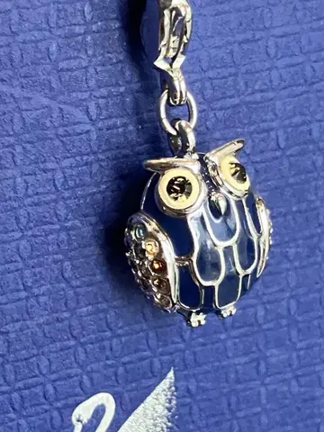 SWAROVSKI 스와로브스키 목걸이 올빼미 행운