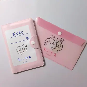 치이카와 (먼작귀) 약 수첩 마스크 케이스 덤 포함 100엔샵