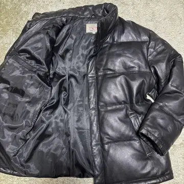 아비렉스 램 가죽 다운 자켓 블랙 L 사이즈 우에노 상회