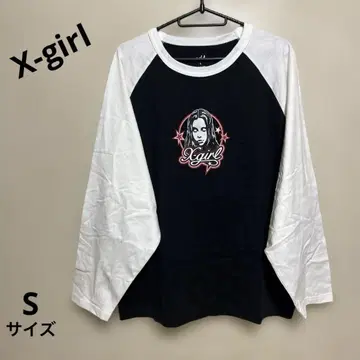 엑스걸 X-girl 롱 티셔츠 여성용 S 사이즈