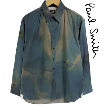 Paul Smith RED ERA 스테이닝 프린트 셔츠 L