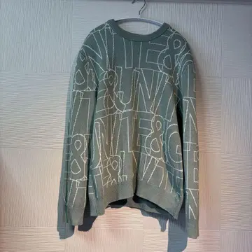 오버 사이즈 H&M 민트 그린 니트 스웨터 M 사이즈 남성용