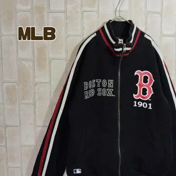 MLB 맨투맨 트레이닝복 집업 레드삭스