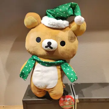 택 포함 새상품 리락쿠마 봉제 인형 XL 크리스마스 XL