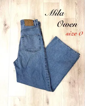 used ] 미라 오웬 데님 하이웨스트 데님 size0