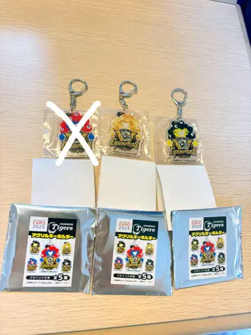 익명 배송 미야쿠미야쿠 한신 타이거즈 아크릴 키링 2개 세트