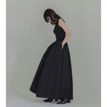 [ OAF ] DOCKING MAXI DRESS BLACK