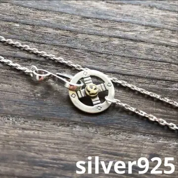 [ silver925 ] 이글 후크 메탈 부착 메디슨 휠 체인